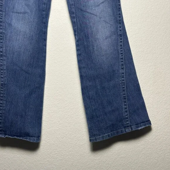 Y2K Southpole Flared Womens 13 Jeans Denim Bootcut Fit Light Blue Wash Western - Picture 11 of 16